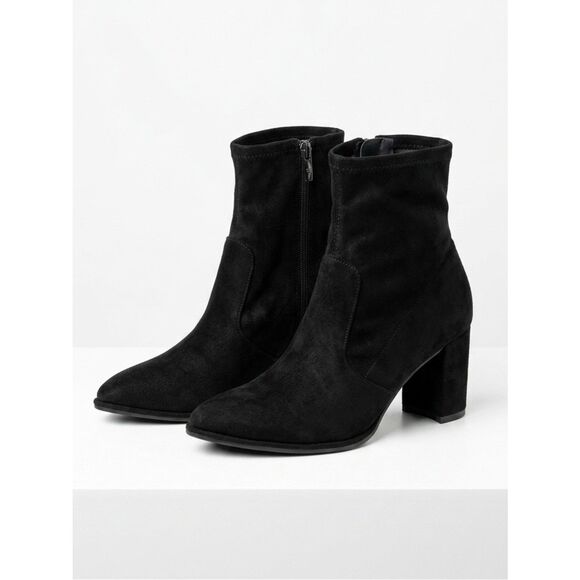 Marc Fisher Shoes - Marc Fisher Black Vegan Suede Women's Ankle Boots Size 8M